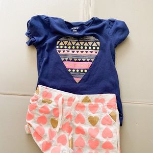 Carters Shirt and Short set